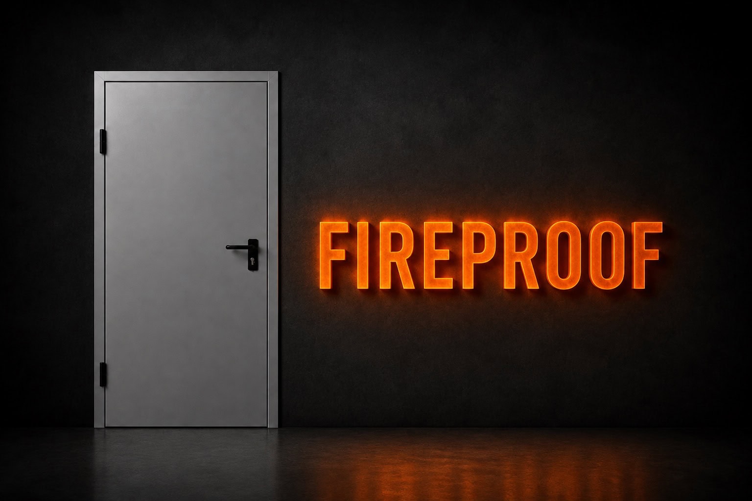 Μεταλλική Πυράντοχη πόρτα ασφαλείας Fireproof