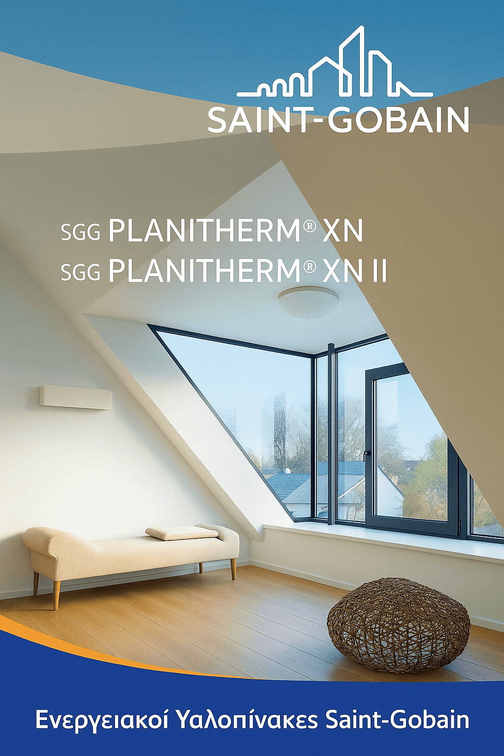 Ενεργειακά Τζάμια Saint-Gobain Planitherm XN