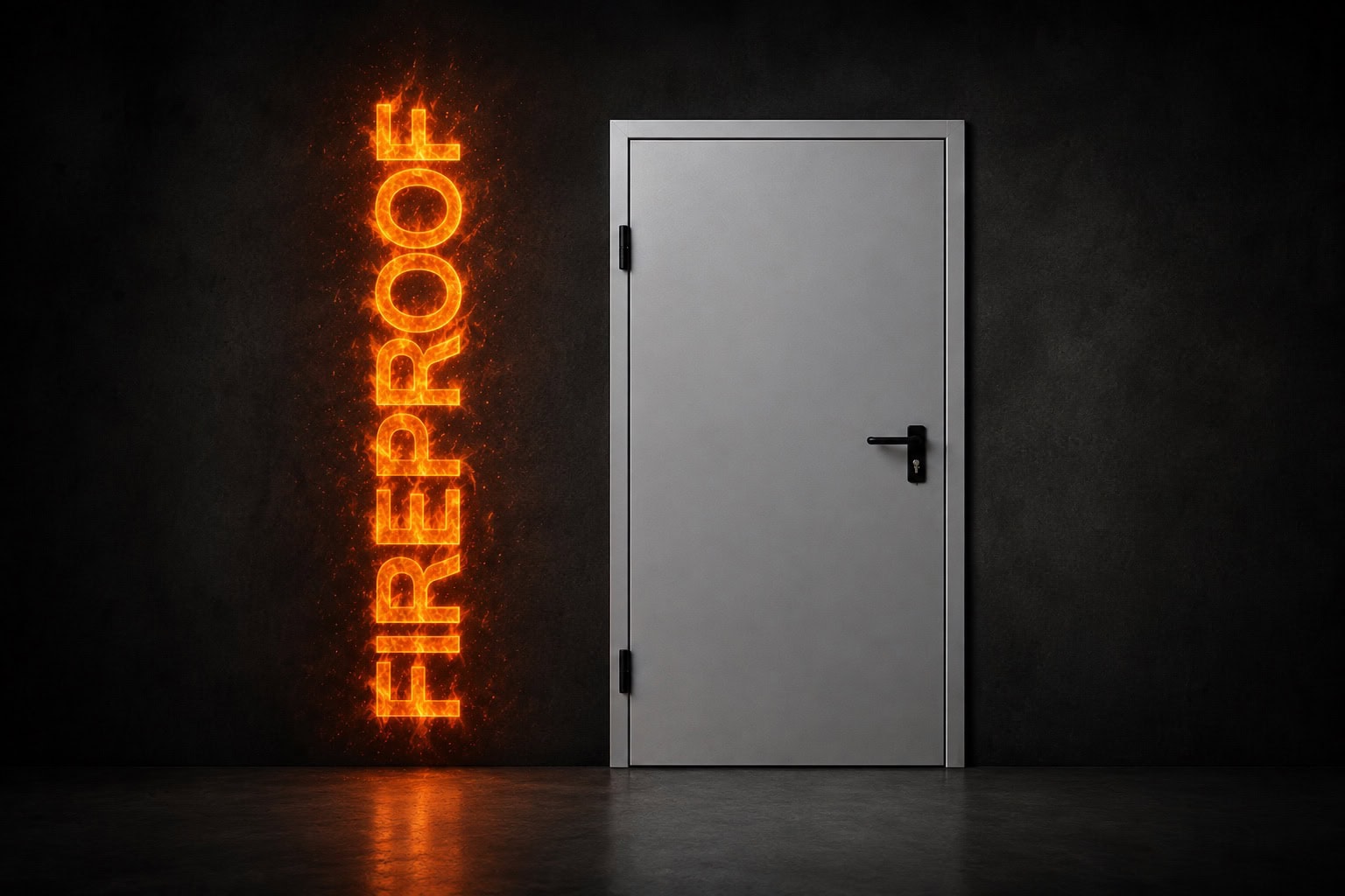 Πυράντοχη πόρτα ασφαλείας Fireproof από τη Mparolas Aluminium Systems