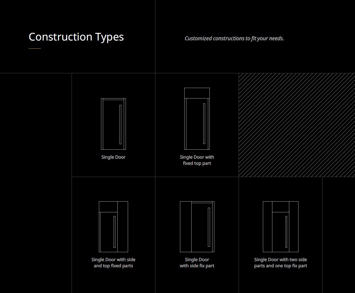 Pivot Door Superior Tehni Construction Types