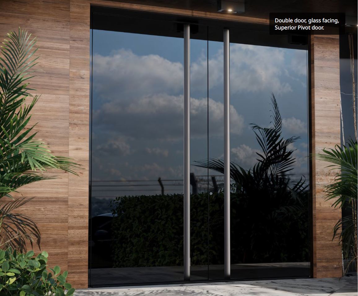 Pivot Door Superior Tehni Double Door Glass Facing