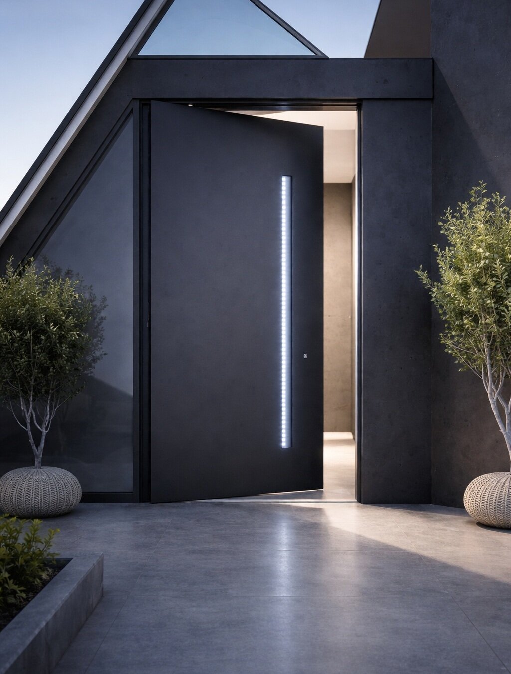 Συνεπίπεδες Πόρτες Αλουμινίου - Entrance Door Aluline - Crystallize Tehni