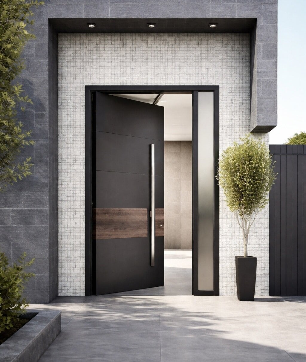Συνεπίπεδες Πόρτες Αλουμινίου - Entrance Door - Tehni - TLS