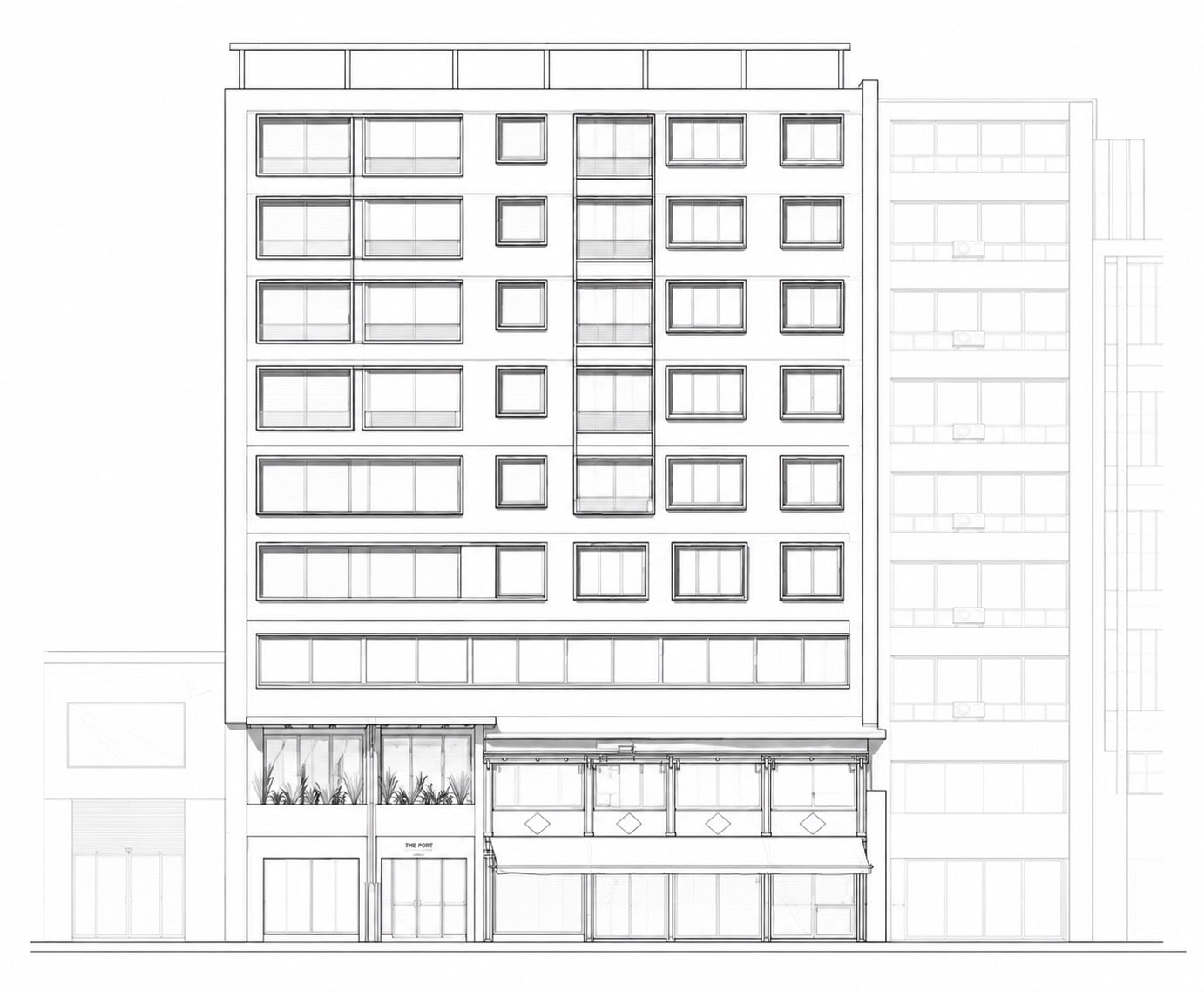 The Port Square Hotel – Αρχιτεκτονική Όψη | Πειραιάς