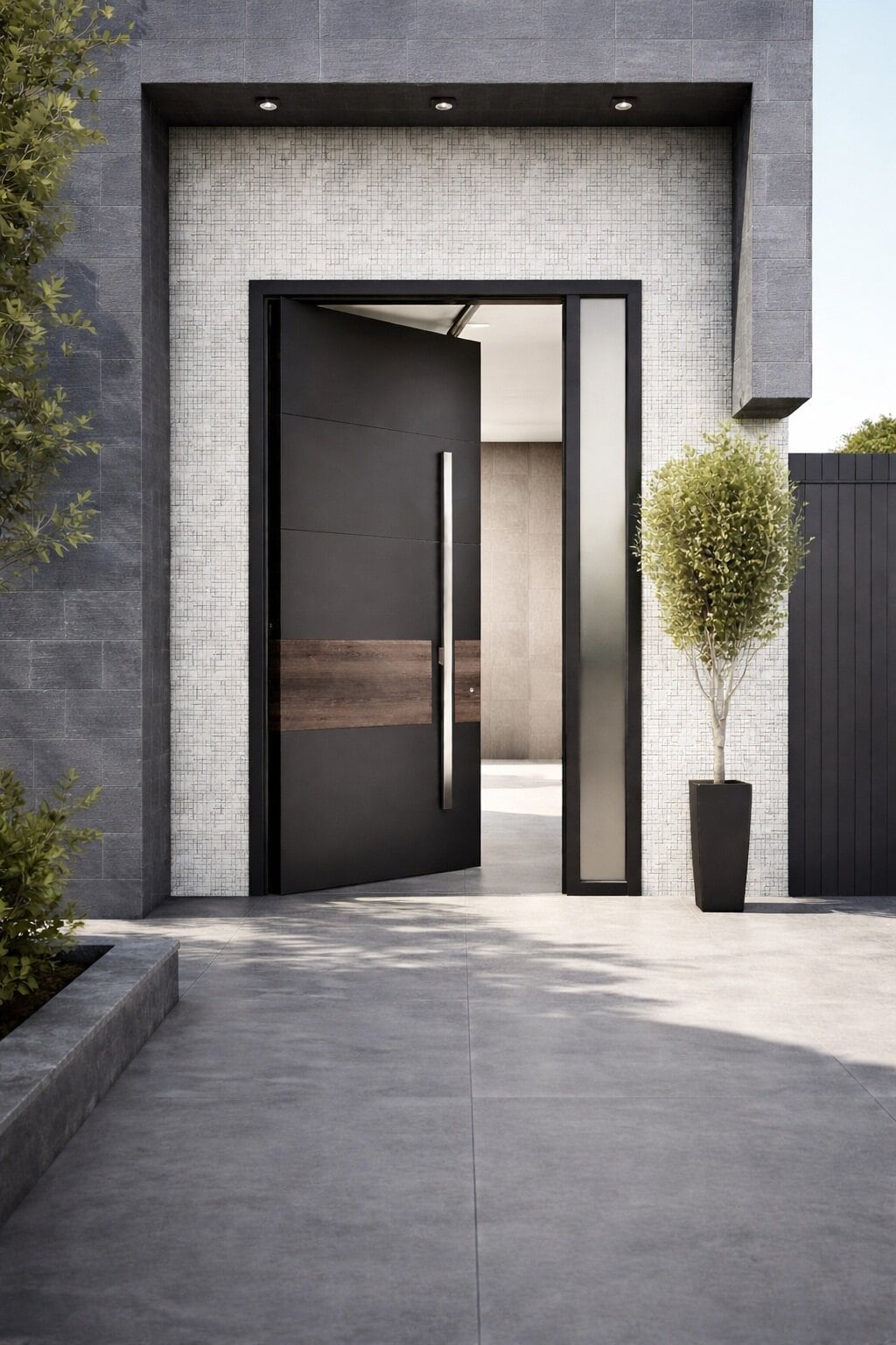 Συνεπίπεδες Πόρτες Αλουμινίου - Flush Entrance Door