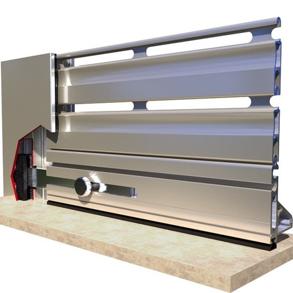 Φυλλαράκια Ρολού Europa 9227 με μεγάλη διάτρηση, ενισχυμένα με μεταλλικούς σύρτες ασφαλείας και μοτέρ ελεγχόμενης ροπής με ανίχνευση εμποδίου