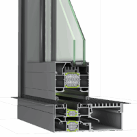 Πτυσσόμενα Κουφώματα Αλουμινίου Europa EFD 77 Hybrid