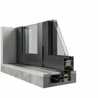 Πτυσσόμενα Κουφώματα Αλουμινίου Europa EFD 77 Hybrid