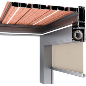 Europa Pergola EPS 80 - EIS 130M Κάθετο Πανί Σκίασης Zip