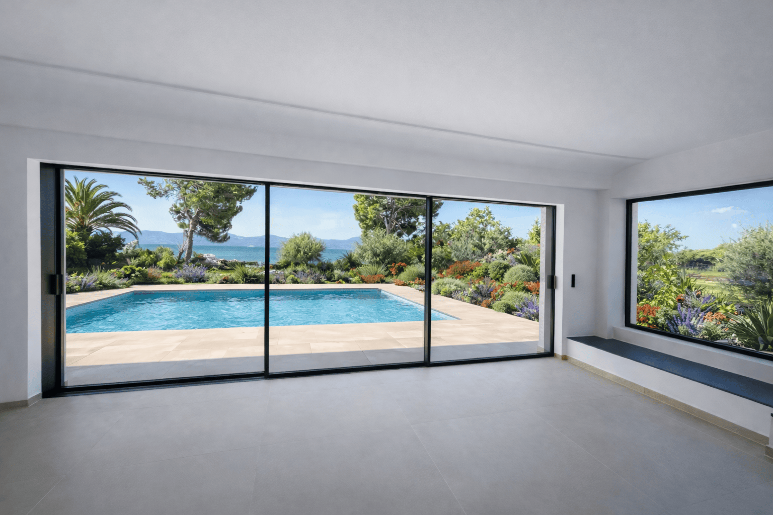 Τρίφυλλo επάλληλo Alumil Smartia M630 Phos