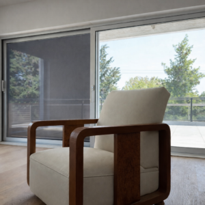 Ενεργειακά Συρόμενα κουφώματα Αλουμινίου Europa Hybrid φυσικής ανοδίωσης σε διαμέρισμα στην Κηφισιά