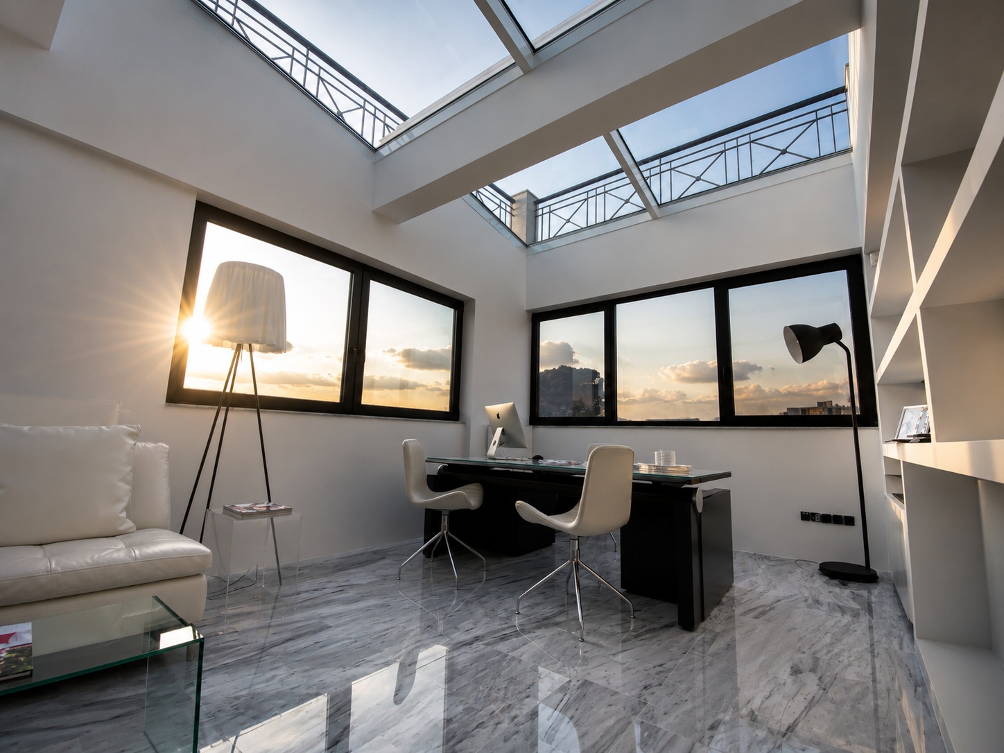 Silver Award office atrium project by Mparolas Aluminium Systems
