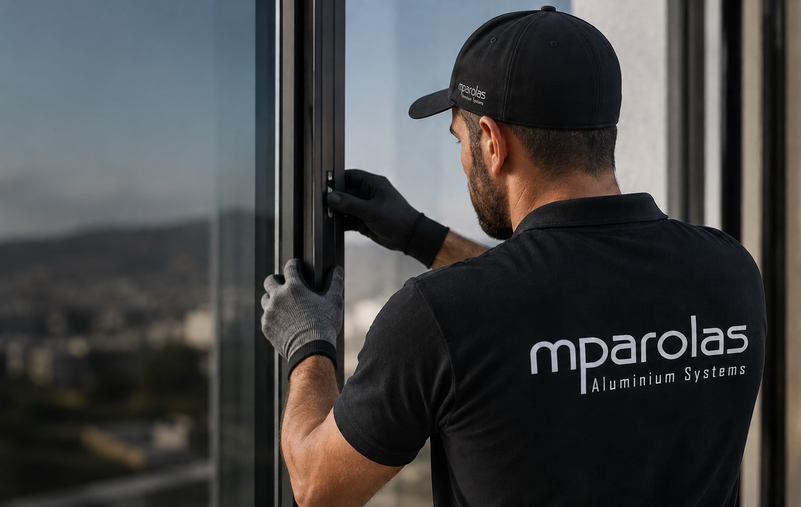 Εξειδικευμένη τοποθέτηση κουφωμάτων αλουμινίου μεγάλων ανοιγμάτων από τη Mparolas